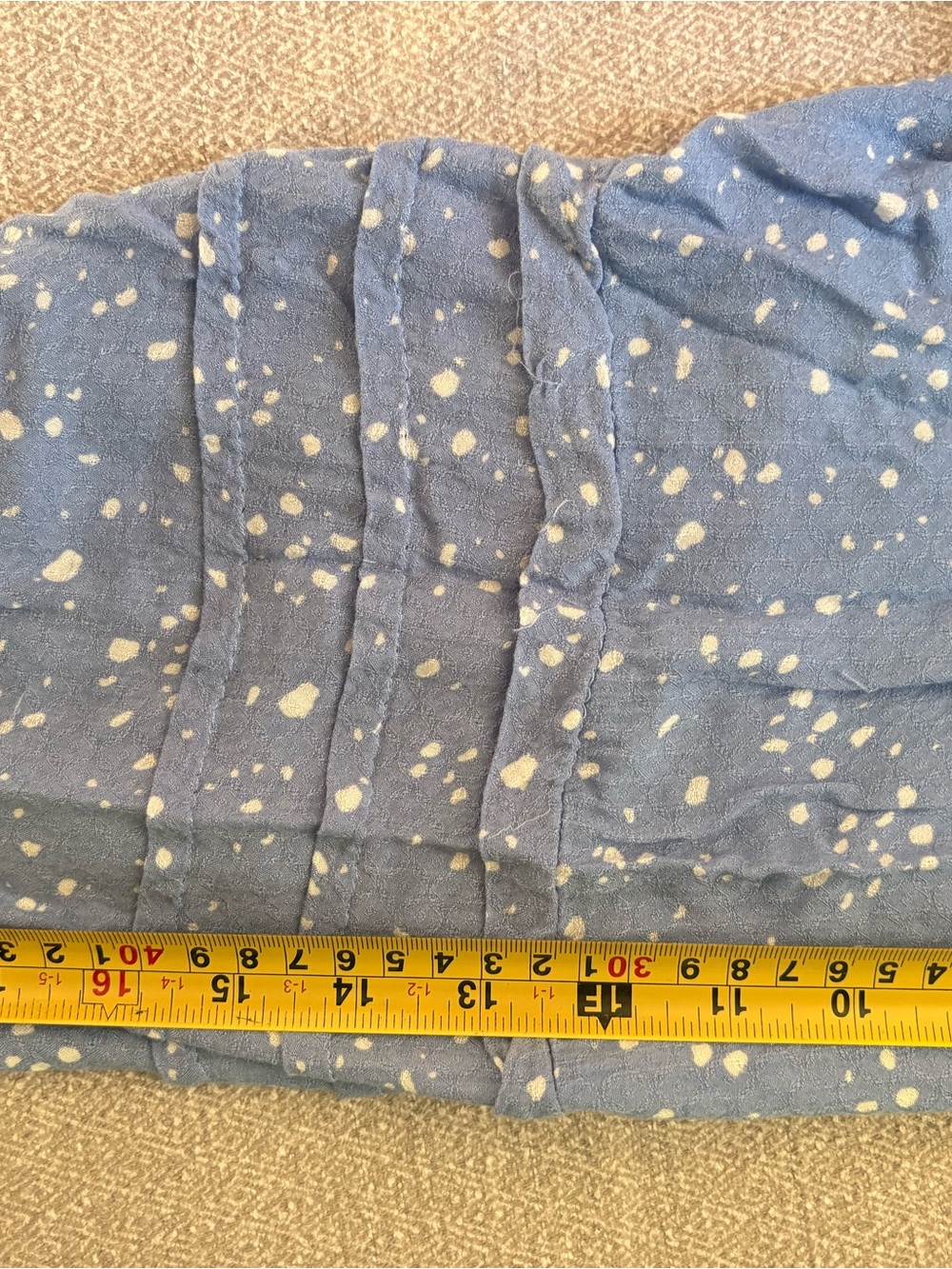 Size 20W Terra & Sky Light Blue Speckled V-Neck Tunic - Picture 6 of 12